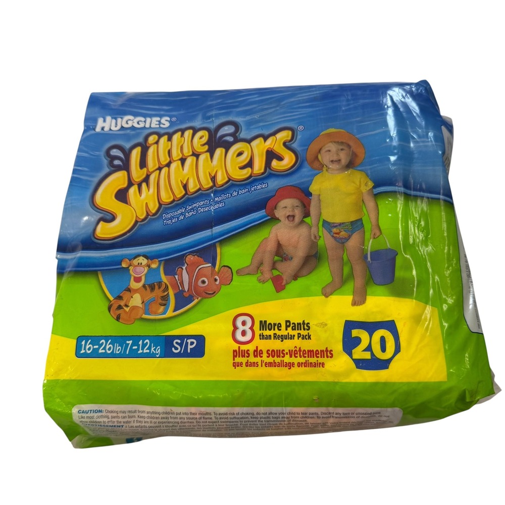 Huggies Little Swimmers Size Small 16-26lb Disposable Swimpants 20 Count Nemo